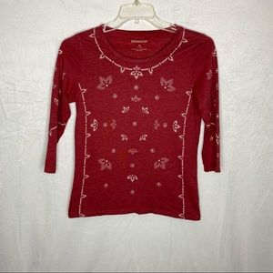 Pendleton 3/4 sleeve t-shirt size M
